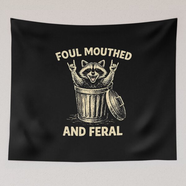 Item preview, Foul Mouthed and Feral Raccoon designed and sold by JODYSMORGAN.