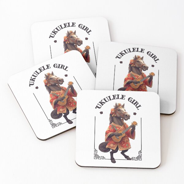 Item preview, Ukulele girl horse designed and sold by UkeverseGifts.