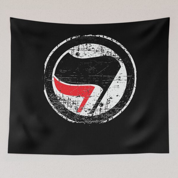 Item preview, Antifa Red And Black Flag designed and sold by baronphan.