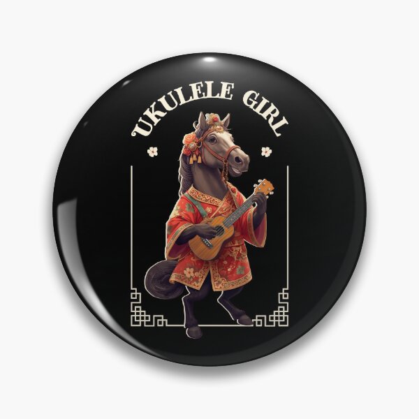 Item preview, Ukulele girl horse designed and sold by UkeverseGifts.