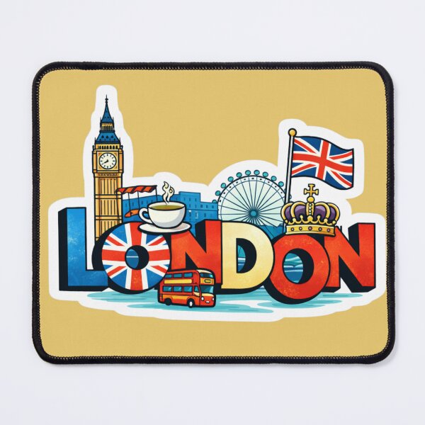 Item preview, London England Sticker | Cute London Travel Landmark Sticker designed and sold by AM-little-shop.