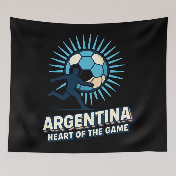 Item preview, Argentina Heart Of The Game  Soccer Fan  designed and sold by baronphan.