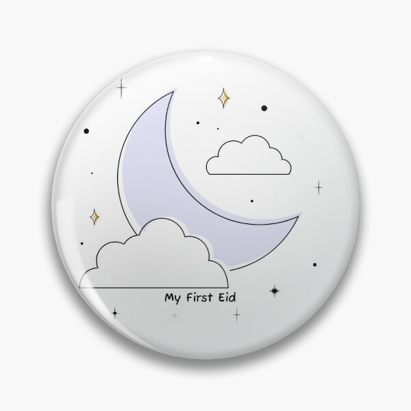 Item preview, My First Eid | Minimalist Soft lilac moon baby gift designed and sold by Salmas-designs.