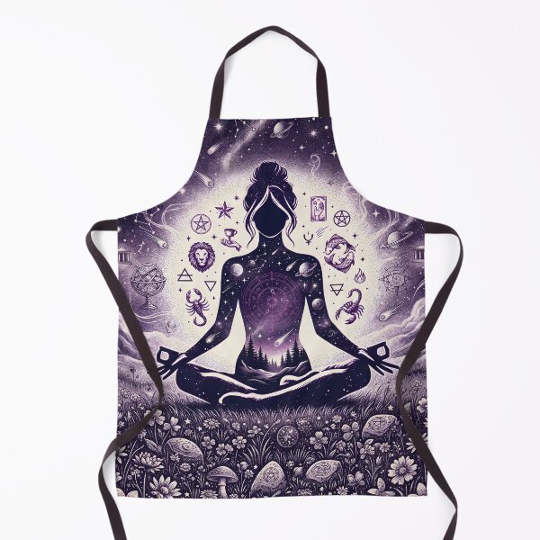 Item preview, Mystical Celestial Forest Yoga Silhouette designed and sold by MarCinu Art.