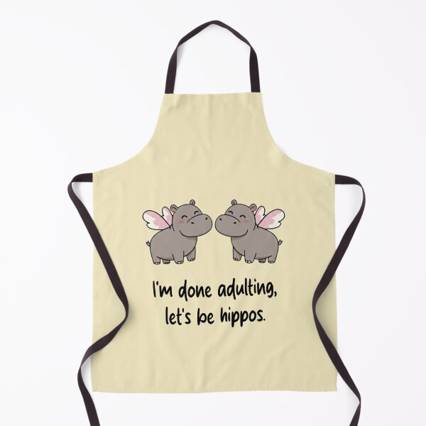 Item preview, Funny Hippopotamus I'm Done Adulting Lets Be Hippos Animal Boys Girls Kids designed and sold by FurryHavenPH.