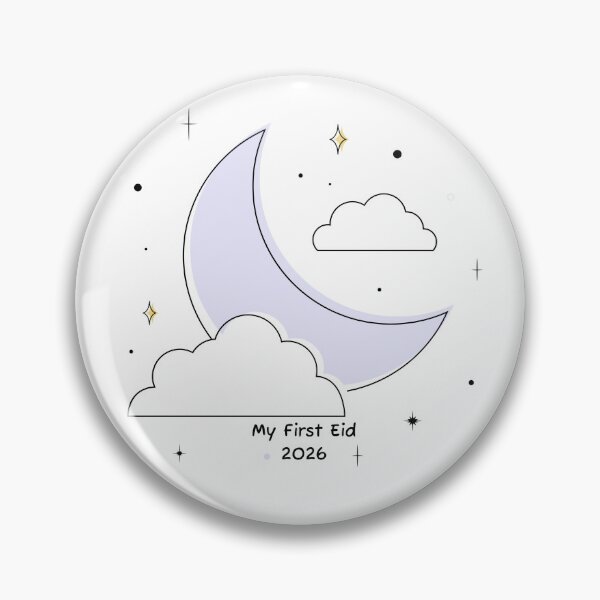 Item preview, My First Eid 2026 | Minimalist Soft lilac moon baby gift designed and sold by Salmas-designs.
