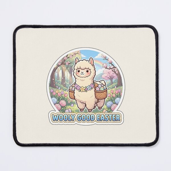 Item preview, Easter Alpaca Sticker – Wooly Good Easter Cute Pastel Alpaca designed and sold by Nuist25.