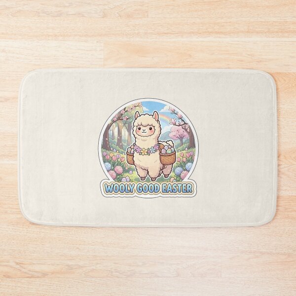Item preview, Easter Alpaca Sticker – Wooly Good Easter Cute Pastel Alpaca designed and sold by Nuist25.