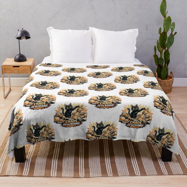 Item preview, Chaos on the Chessboard – Funny Cat Chess Lover Design designed and sold by TediThings.