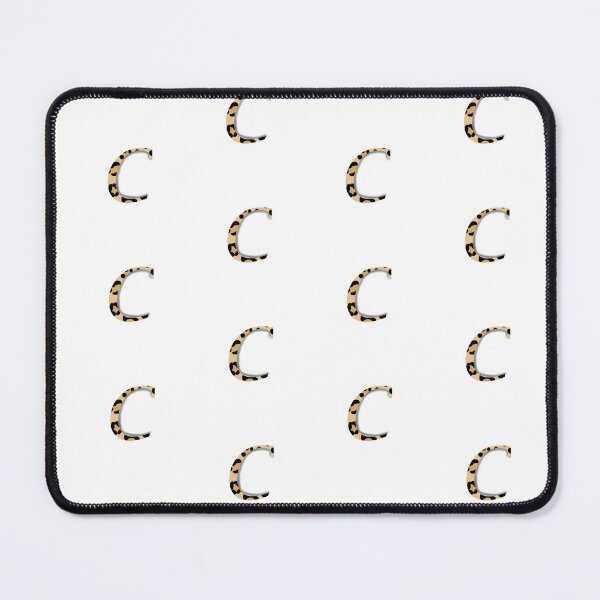 Item preview, C Letter with Leopard pattern designed and sold by LilasStyle.