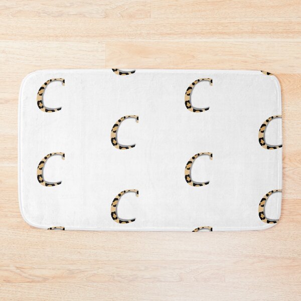Item preview, C Letter with Leopard pattern designed and sold by LilasStyle.