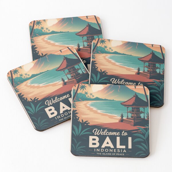 Item preview, Welcome to Bali Indonesia - Vintage Travel Poster  designed and sold by Timeless Design.