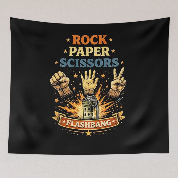 Item preview, Rock Paper Scissors Flashbang designed and sold by BoogzisArtwork.