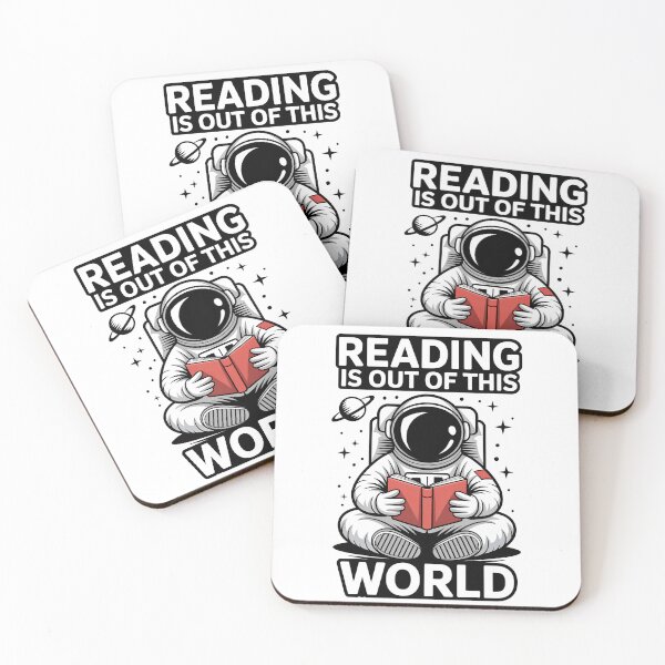 Item preview, Reading Is Out Of This World – Astronaut Space Book Lover Design designed and sold by SEBANOX.