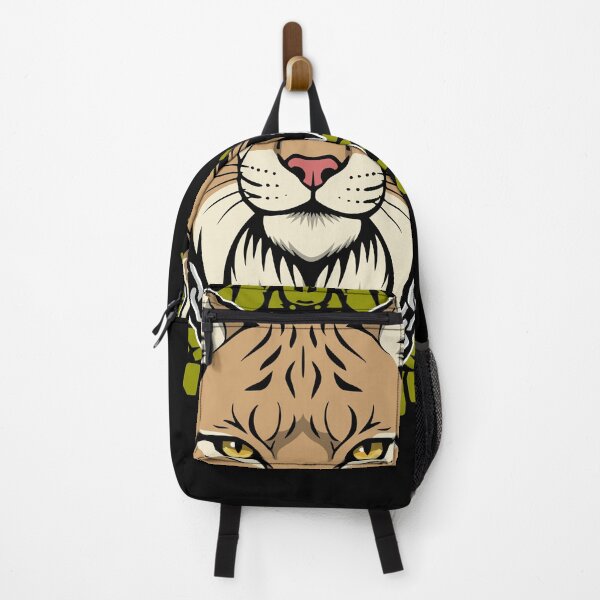 Item preview, Lynx Head Illustration Olive Green Tribal Art designed and sold by el.azraq.