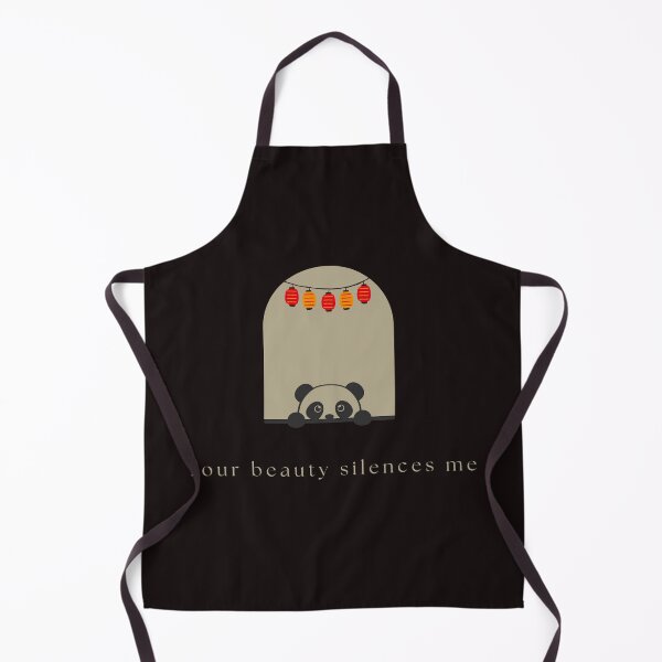 Item preview, Cute Panda Peeking Under Lanterns Romantic Quote designed and sold by MarChMelloo.
