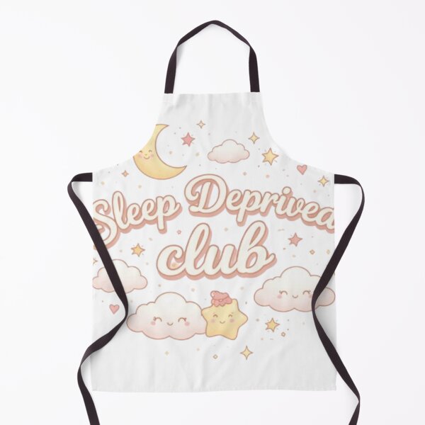 Item preview, Sleep Deprived Club – Cute Aesthetic Insomnia Quote Design designed and sold by Sanika arts .
