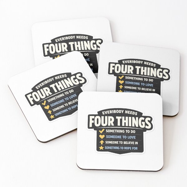 Item preview, Four Things Everyone Needs Motivational Graphic designed and sold by BoldApparel.