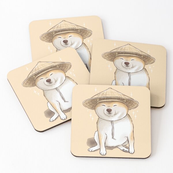 Item preview, Peaceful Akita Inu designed and sold by Peach Frog.