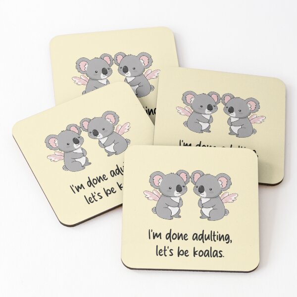 Item preview, Funny Koala I'm Done Adulting Lets Be Koalas Animal Boys Girls Kids designed and sold by FurryHavenPH.