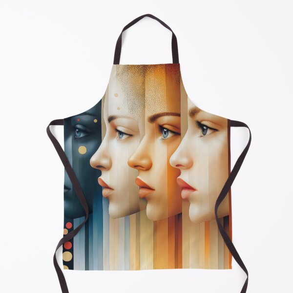 Item preview, Modern Abstract Faces Portrait Contemporary Female Profiles designed and sold by Shoot-The-Moon.