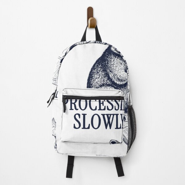 Item preview, Processing Slowly – Vintage Raccoon Reading Books Illustration designed and sold by TeeVerse27.