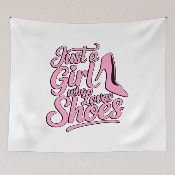 Item preview, Just a Girl Who Loves Shoes Fashion Quote designed and sold by PMCreative.
