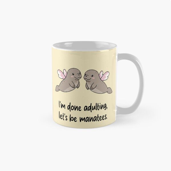 Item preview, Funny Manatee I'm Done Adulting Lets Be Manatees Animal Boys Girls Kids designed and sold by FurryHavenPH.