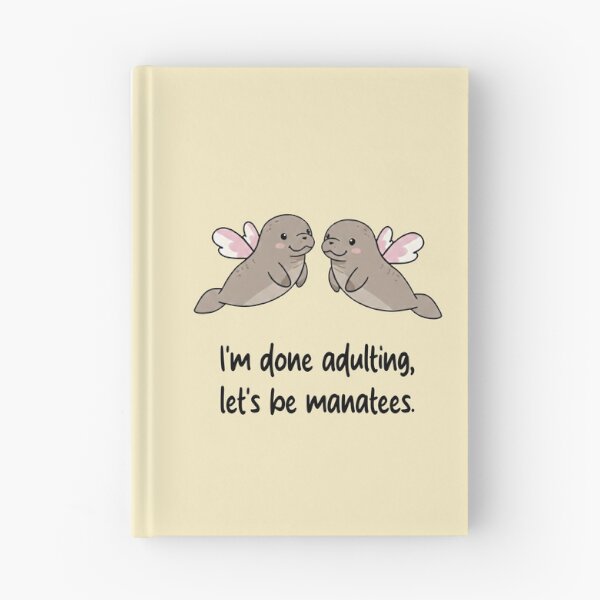 Item preview, Funny Manatee I'm Done Adulting Lets Be Manatees Animal Boys Girls Kids designed and sold by FurryHavenPH.