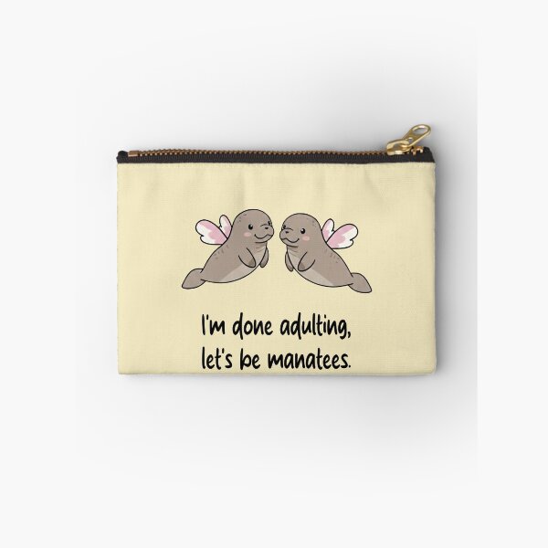 Item preview, Funny Manatee I'm Done Adulting Lets Be Manatees Animal Boys Girls Kids designed and sold by FurryHavenPH.