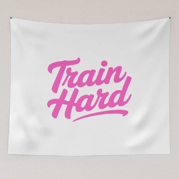 Item preview, Train Hard! Motivational Fitness Workout Quote designed and sold by PMCreative.