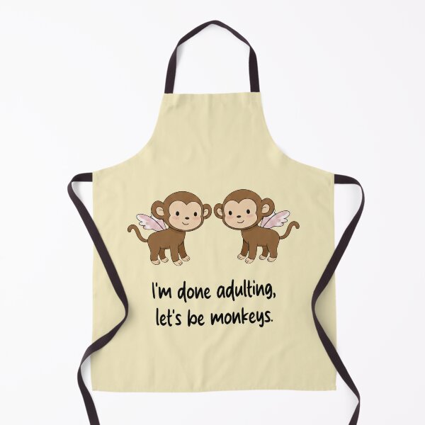 Item preview, Funny Monkey I'm Done Adulting Lets Be Monkeys Animal Boys Girls Kids designed and sold by FurryHavenPH.
