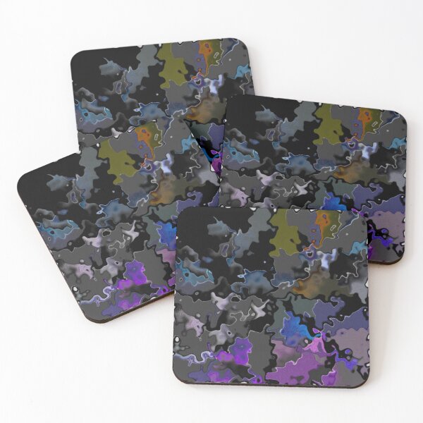 Item preview, chromatic curvature lapping colorful abstract fluid pattern designed and sold by SmashingDeals.