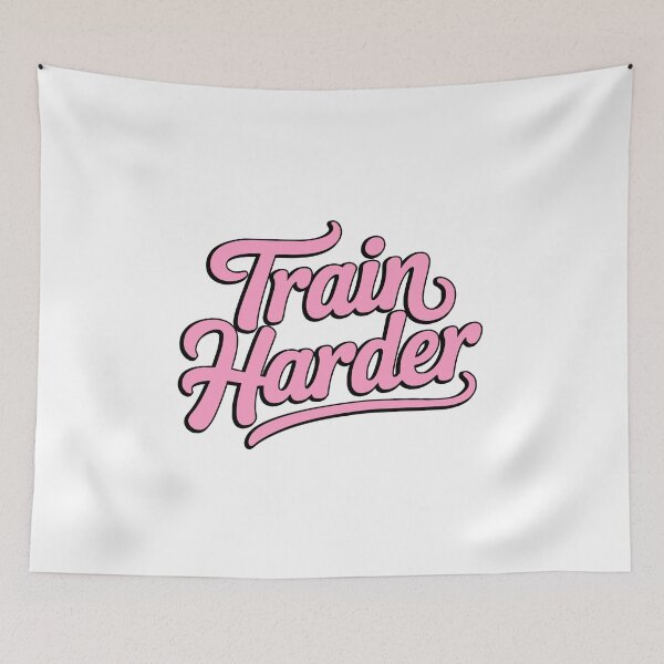Item preview, Train Harder Motivational Typography designed and sold by PMCreative.