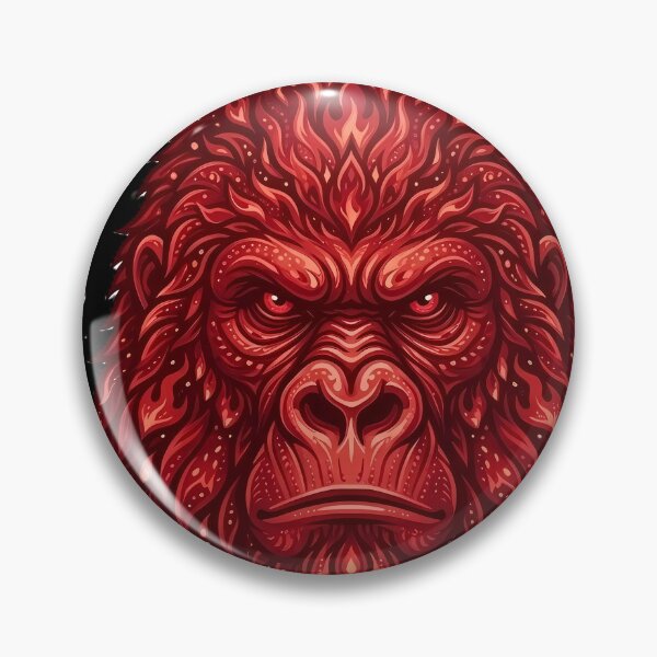 Item preview, Primordial Fire Gorilla - Ancient Ember Apex & Jungle Guardian designed and sold by PawsyVibe.