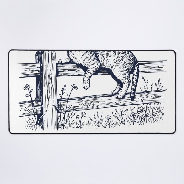 Item preview, Just Watching For Now – Vintage Cat Observer Illustration designed and sold by TeeVerse27.