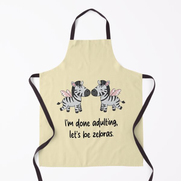Item preview, Funny Zebra I'm Done Adulting Lets Be Zebras Animal Boys Girls Kids designed and sold by FurryHavenPH.