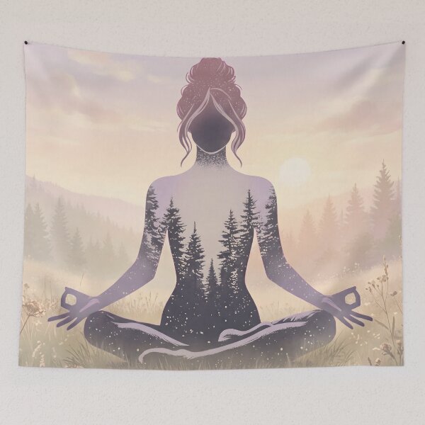 Item preview, Soft Summer Starry Forest Meditation designed and sold by MarCinu Art.