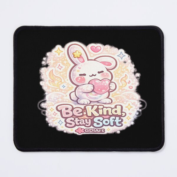Item preview, Mello the Mochi Bunny - Be Kind Stay Soft designed and sold by GDIArt.