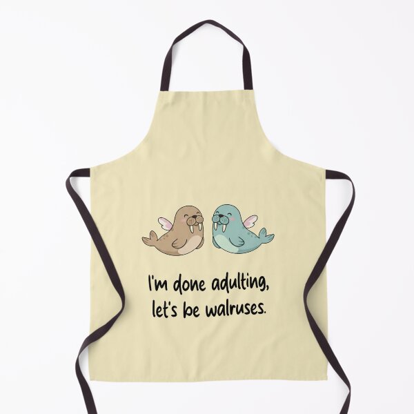 Item preview, Funny Walrus I'm Done Adulting Lets Be Walruses Animal Boys Girls Kids designed and sold by FurryHavenPH.