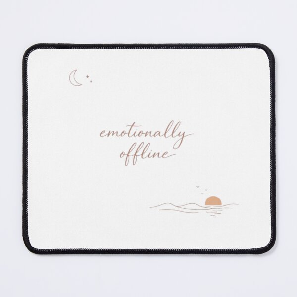 Item preview, Emotionally Offline – Minimal Aesthetic Quote Design designed and sold by Sanika arts .