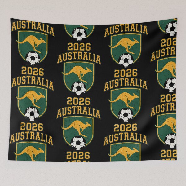 Item preview, Australia Football 2026 Soccer Crest designed and sold by eyrondigistore.
