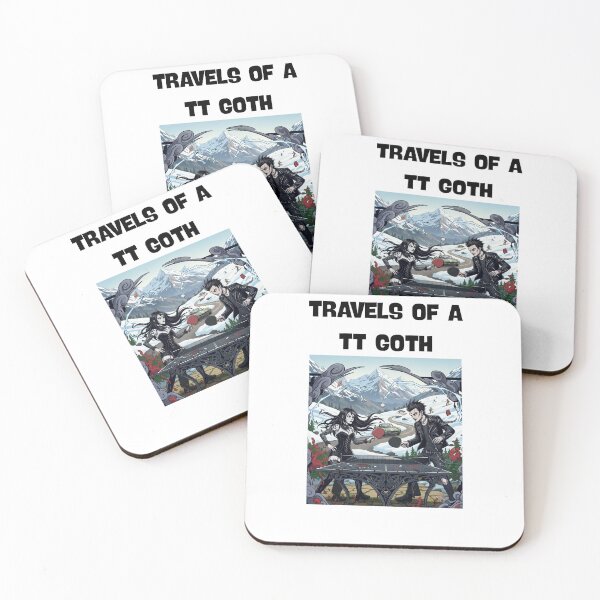Item preview, Funny Travels of a TT Goth T-Shirt - Gothic Ping Pong Table Tennis Mountain Gift designed and sold by OhMyPingCo.