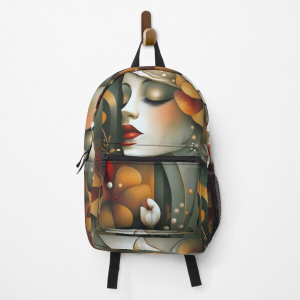 Item preview, Art Deco Style Woman Portrait With Flowers designed and sold by Shoot-The-Moon.