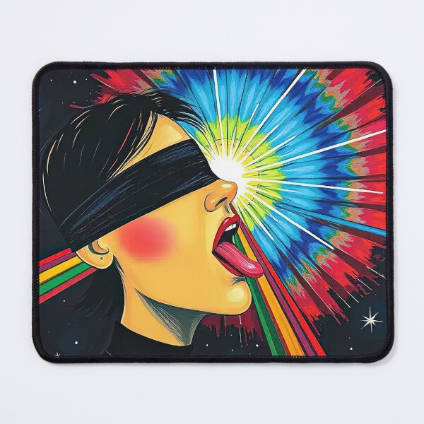 Item preview, Blindfolded Cosmic Burst Surreal Art Print designed and sold by Alma47.