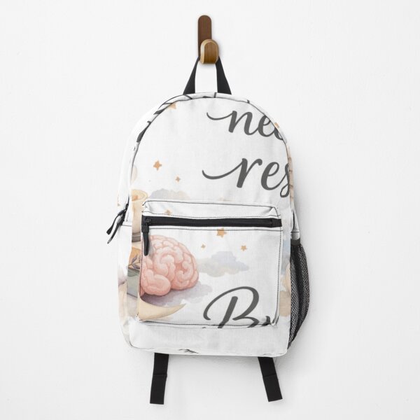 Item preview, Brain Needs Rest – Minimal Aesthetic Mental Health Quote Design designed and sold by Sanika arts .