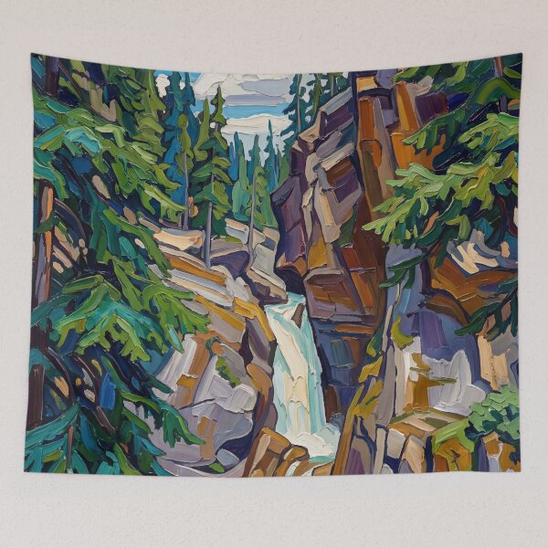 Item preview, Johnston Canyon Alberta Waterfall designed and sold by Analog Aura .