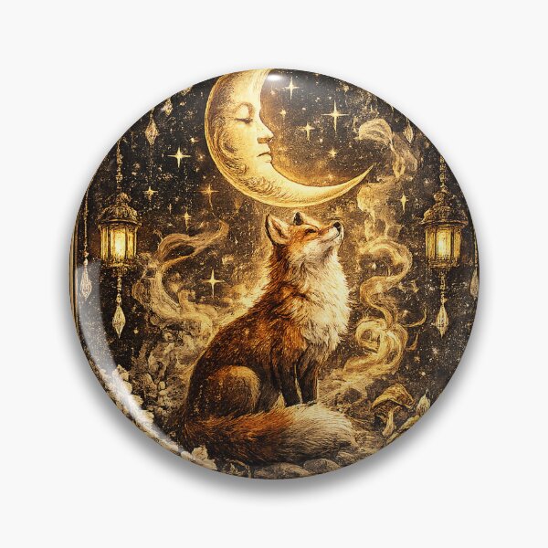 Item preview, Ilustración de la Luna Mística del Tarot del Zorro designed and sold by KinLost.