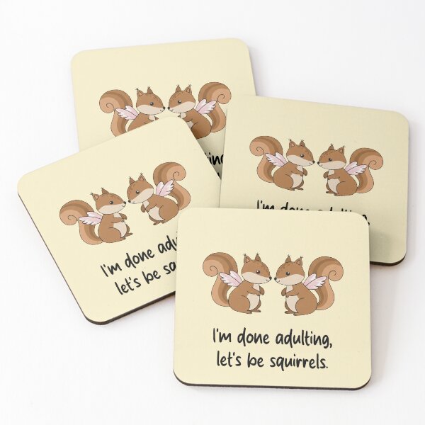 Item preview, Funny Squirrel I'm Done Adulting Lets Be Squirrels Animal Boys Girls Kids designed and sold by FurryHavenPH.