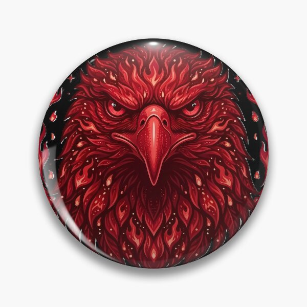 Item preview, Primordial Flame Eagle - Ancient Sky Guardian & Solar Phoenix Emblem designed and sold by PawsyVibe.